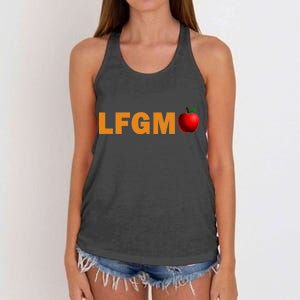 LFGM Teachers Apple Women's Knotted Racerback Tank