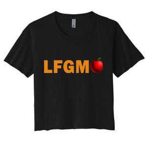 LFGM Teachers Apple Women's Crop Top Tee