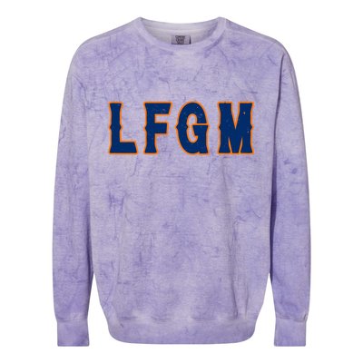 LFGM Vintage Baseball Fans Catchers Pitchers Colorblast Crewneck Sweatshirt