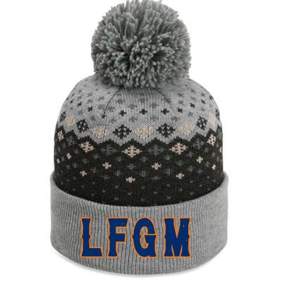 LFGM Vintage Baseball Fans Catchers Pitchers The Baniff Cuffed Pom Beanie