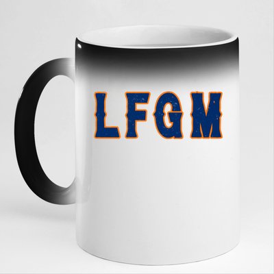 LFGM Vintage Baseball Fans Catchers Pitchers 11oz Black Color Changing Mug