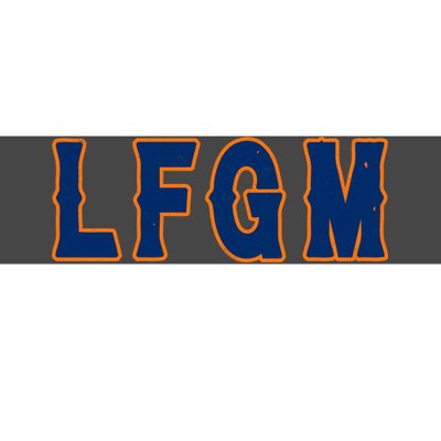 LFGM Vintage Baseball Fans Catchers Pitchers Bumper Sticker