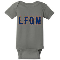 LFGM Vintage Baseball Fans Catchers Pitchers Baby Bodysuit