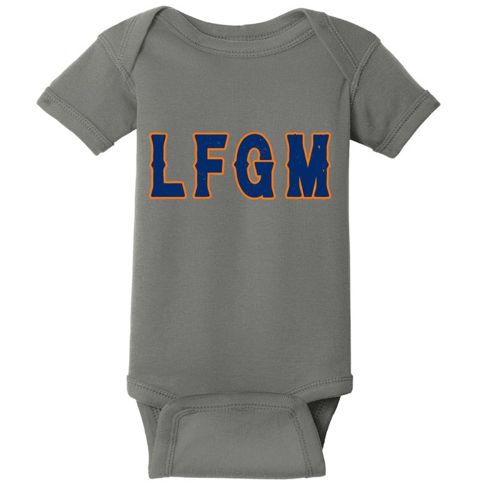 LFGM Vintage Baseball Fans Catchers Pitchers Baby Bodysuit