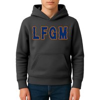 LFGM Vintage Baseball Fans Catchers Pitchers Kids Hoodie