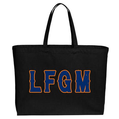 LFGM Vintage Baseball Fans Catchers Pitchers Cotton Canvas Jumbo Tote