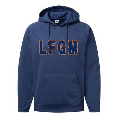 LFGM Vintage Baseball Fans Catchers Pitchers Performance Fleece Hoodie