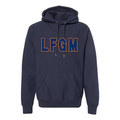 LFGM Vintage Baseball Fans Catchers Pitchers Premium Hoodie