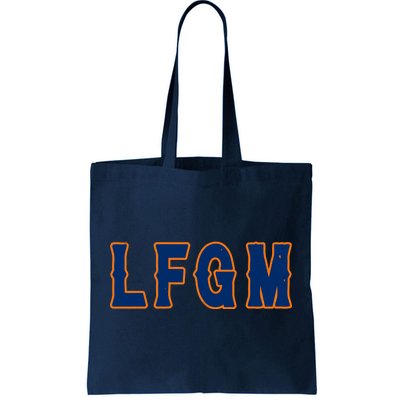 LFGM Vintage Baseball Fans Catchers Pitchers Tote Bag