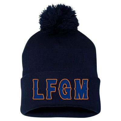 LFGM Vintage Baseball Fans Catchers Pitchers Pom Pom 12in Knit Beanie