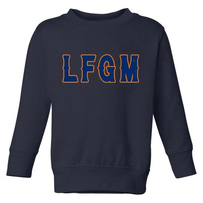 LFGM Vintage Baseball Fans Catchers Pitchers Toddler Sweatshirt