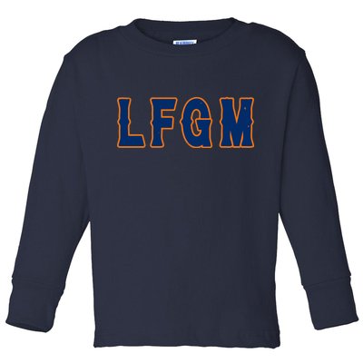 LFGM Vintage Baseball Fans Catchers Pitchers Toddler Long Sleeve Shirt