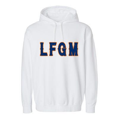 LFGM Vintage Baseball Fans Catchers Pitchers Garment-Dyed Fleece Hoodie