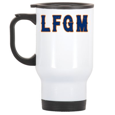 LFGM Vintage Baseball Fans Catchers Pitchers Stainless Steel Travel Mug