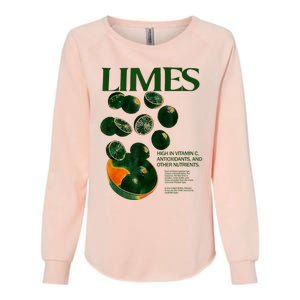 Limes Funny High In Vitamin C Antioxidants Other Nutrients Womens California Wash Sweatshirt