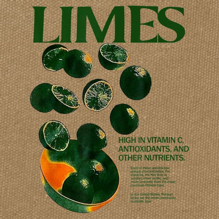 Limes Funny High In Vitamin C Antioxidants Other Nutrients Cotton Canvas Backpack