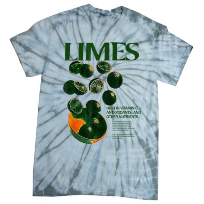 Limes Funny High In Vitamin C Antioxidants Other Nutrients Tie-Dye T-Shirt