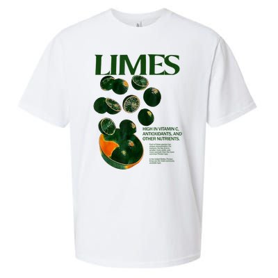 Limes Funny High In Vitamin C Antioxidants Other Nutrients Sueded Cloud Jersey T-Shirt