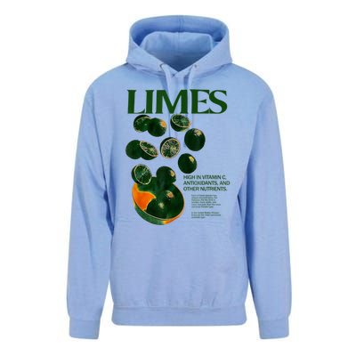 Limes Funny High In Vitamin C Antioxidants Other Nutrients Unisex Surf Hoodie