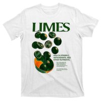 Limes Funny High In Vitamin C Antioxidants Other Nutrients T-Shirt