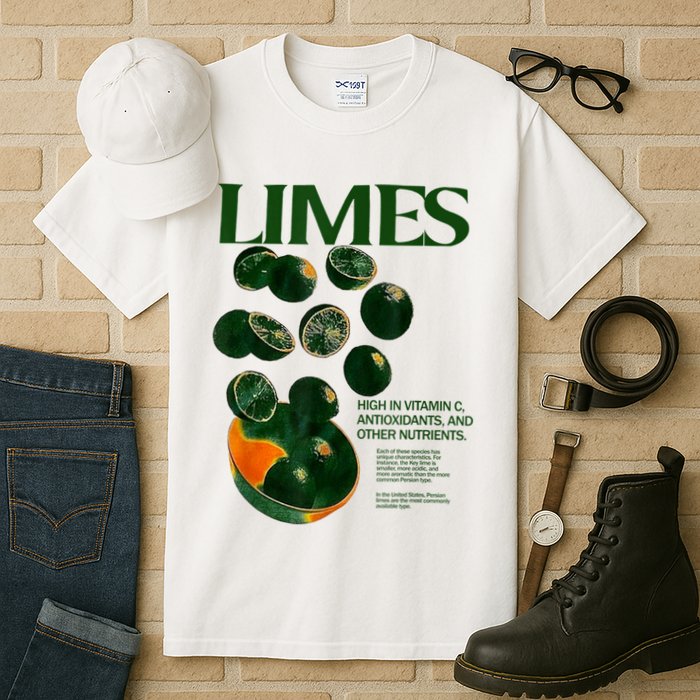 Limes Funny High In Vitamin C Antioxidants Other Nutrients Tall T-Shirt