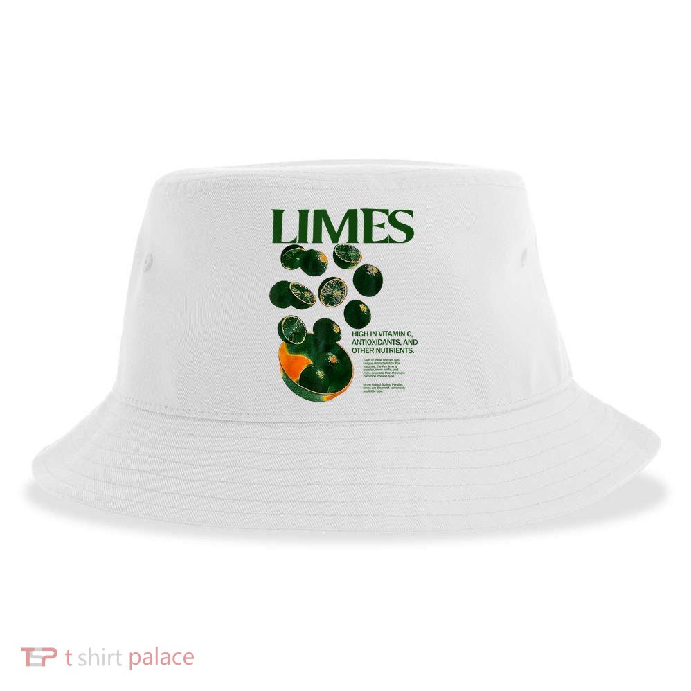 Limes Funny High In Vitamin C Antioxidants Other Nutrients Sustainable Bucket Hat
