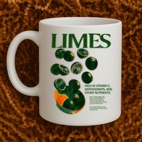 Limes Funny High In Vitamin C Antioxidants Other Nutrients Mug