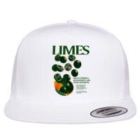 Limes Funny High In Vitamin C Antioxidants Other Nutrients Flat Bill Trucker Hat