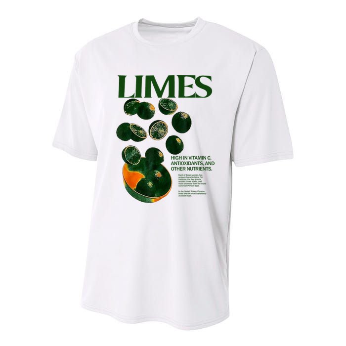 Limes Funny High In Vitamin C Antioxidants Other Nutrients Youth Performance Sprint T-Shirt