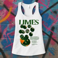 Limes Funny High In Vitamin C Antioxidants Other Nutrients Womens Tank Top