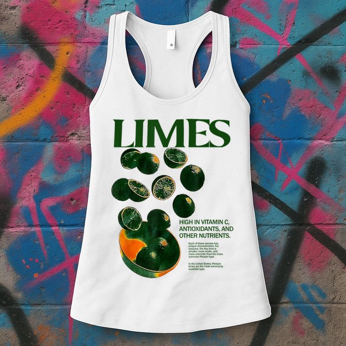 Limes Funny High In Vitamin C Antioxidants Other Nutrients Womens Tank Top