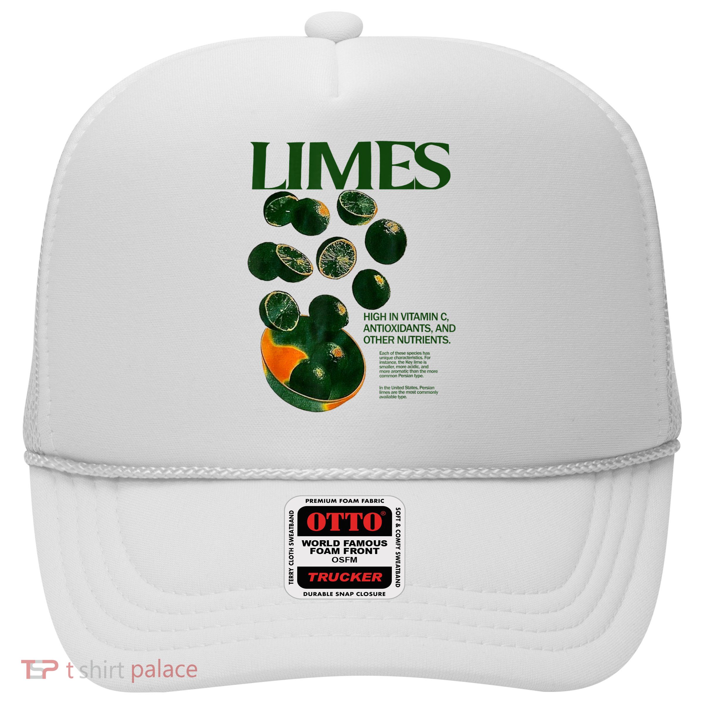 Limes Funny High In Vitamin C Antioxidants Other Nutrients Trucker Hat