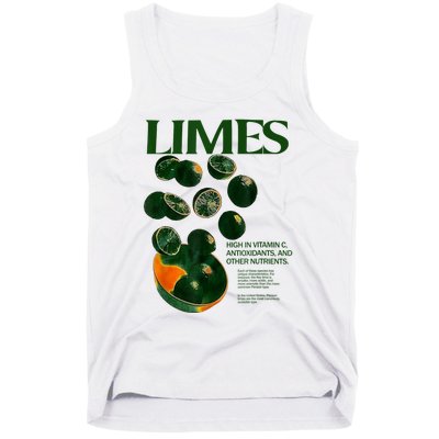 Limes Funny High In Vitamin C Antioxidants Other Nutrients Tank Top