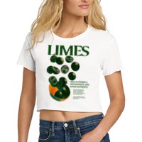Limes Funny High In Vitamin C Antioxidants Other Nutrients Crop Top