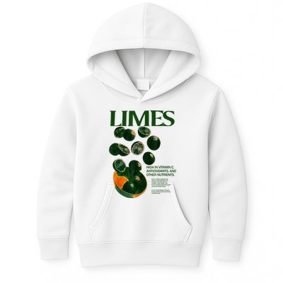 Limes Funny High In Vitamin C Antioxidants Other Nutrients Kids Hoodie