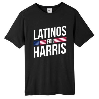 Latinos For Harris 2024 President Kamala Harris 47 Spanish Funny Gift Tall Fusion ChromaSoft Performance T-Shirt