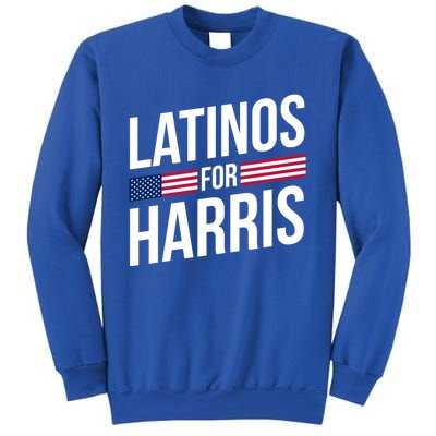 Latinos For Harris 2024 President Kamala Harris 47 Spanish Funny Gift Sweatshirt