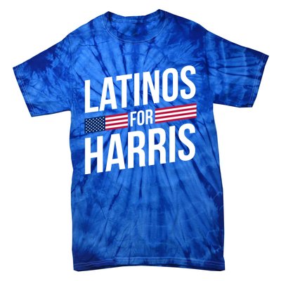 Latinos For Harris 2024 President Kamala Harris 47 Spanish Funny Gift Tie-Dye T-Shirt