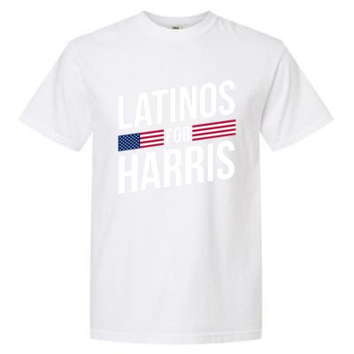 Latinos For Harris 2024 President Kamala Harris 47 Spanish Funny Gift Garment-Dyed Heavyweight T-Shirt