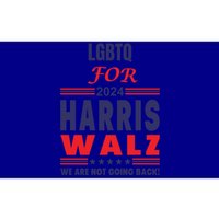 Lgbtq For Harris Walz We Are Not Going Back Gift Bumper Sticker