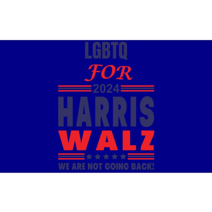 Lgbtq For Harris Walz We Are Not Going Back Gift Bumper Sticker