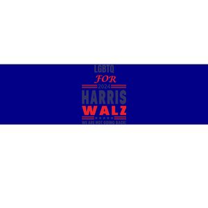 Lgbtq For Harris Walz We Are Not Going Back Gift Bumper Sticker