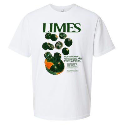 Limes Funny High In Vitamin C Antioxidants Other Nutrients Sueded Cloud Jersey T-Shirt