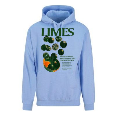 Limes Funny High In Vitamin C Antioxidants Other Nutrients Unisex Surf Hoodie