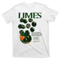 Limes Funny High In Vitamin C Antioxidants Other Nutrients T-Shirt