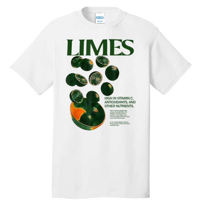 Limes Funny High In Vitamin C Antioxidants Other Nutrients Tall T-Shirt