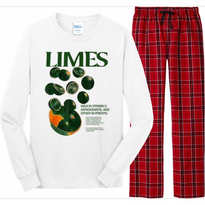 Limes Funny High In Vitamin C Antioxidants Other Nutrients Long Sleeve Pajama Set