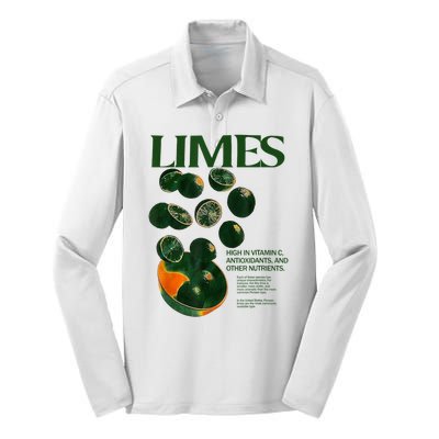 Limes Funny High In Vitamin C Antioxidants Other Nutrients Silk Touch Performance Long Sleeve Polo