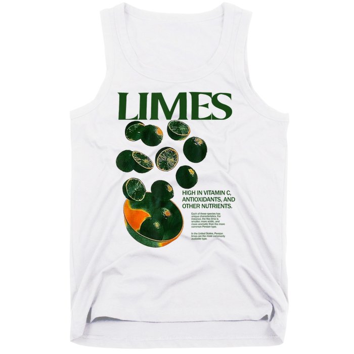 Limes Funny High In Vitamin C Antioxidants Other Nutrients Tank Top