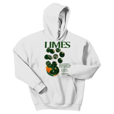 Limes Funny High In Vitamin C Antioxidants Other Nutrients Kids Hoodie